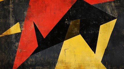 Naklejka premium Abstract Geometric Shapes in Vibrant Colors