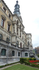 Obraz premium Building with characteristic spanish architecture located in the north of Spain