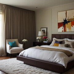 Designing a room can create a dramatic and sophisticated atmosphere.