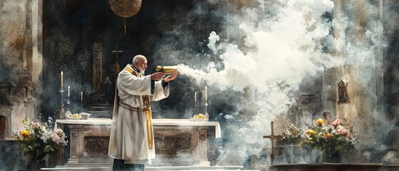 Censer Incense Offering Various Christianity, Taoism Religion Spiritual Symbol