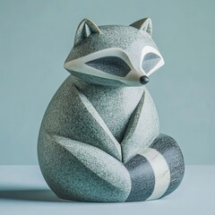 Raccoon sculpture