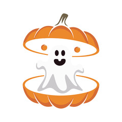 Cartoon Ghost Image Halloween Cute Character PNG and Clipart png file
