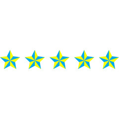 Attractive Five Star Element Icons