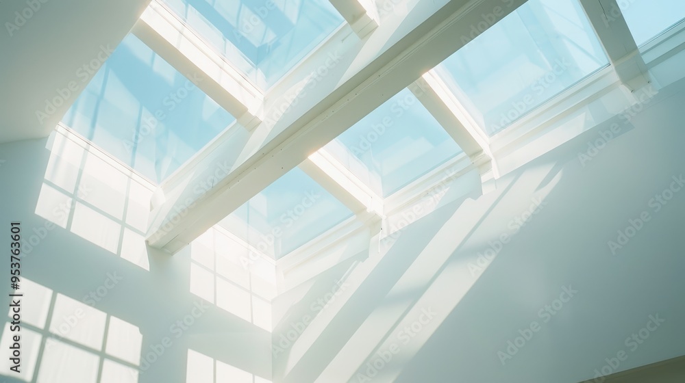 Poster skylight, which is a type of window installed in a roof to allow light to enter a building