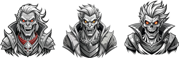 devil warrior design, mascot logo