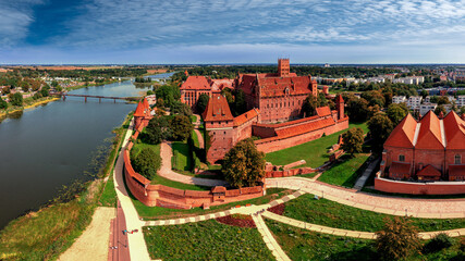 Malbork Castle. In the years 1309–1457 it was the seat of the Grand Master of the Teutonic Order and the capital of the monastic state.