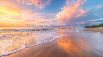Fototapeta premium sunset on the beach