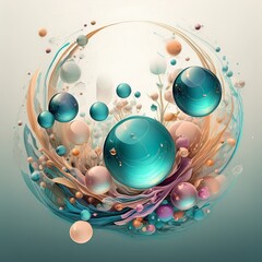 abstract background with bubbles