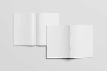 blank a4 magazine white