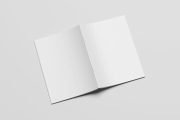 blank a4 magazine white