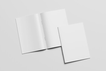blank a4 magazine white