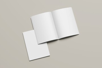 blank a4 magazine white