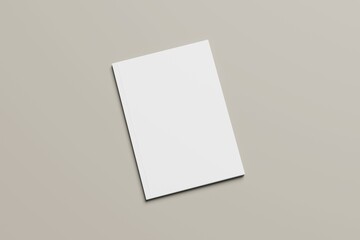 blank a4 magazine white