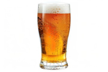 Beer  Beer in glass isolated on white background