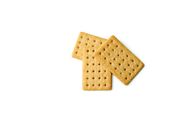 Coffee Biscuits on white background. Delicious Coffee Biscuits.       