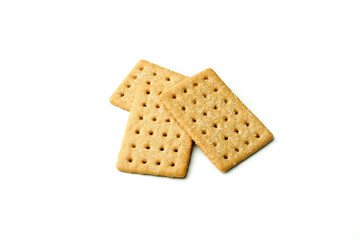 Coffee Biscuits on white background. Delicious Coffee Biscuits.       