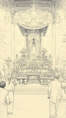 Relics Shrine Display Christianity Religion Spiritual Symbol