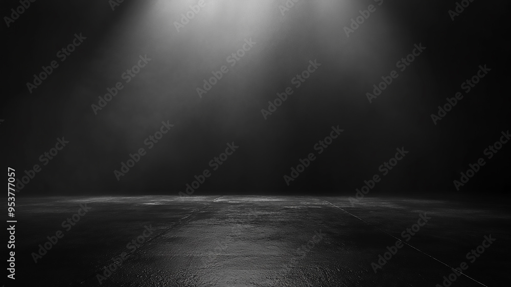 Poster empty dark black room background black gradient texture for display your product
