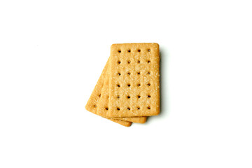 Coffee Biscuits on white background. Delicious Coffee Biscuits.       