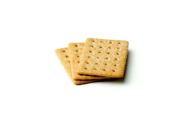 Coffee Biscuits on white background. Delicious Coffee Biscuits.       