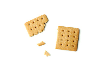 Coffee Biscuits on white background. Delicious Coffee Biscuits.       