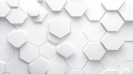 Naklejka premium White background with hexagon pattern