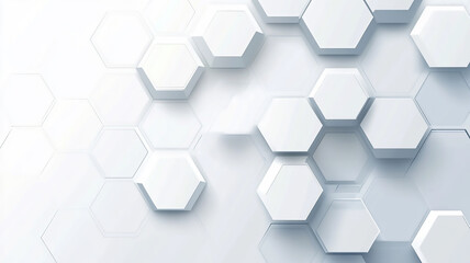 White background with hexagon pattern