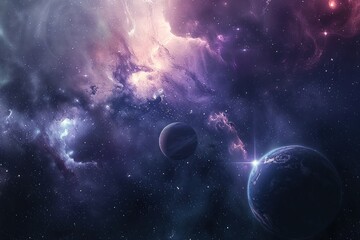 Cosmic Wonder - Planets and Nebulae in a Stellar Dance