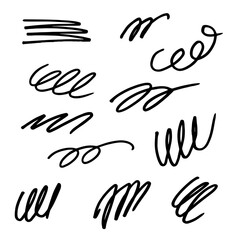 Collection of vector paint brush stroke, ink splatter, grunge line and artistic design elements. Dirty overlay, watercolor splash, black silhouette.