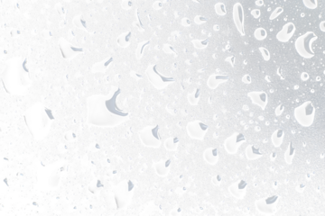 Crystal Clear Water Droplets on Transparent Background,Drops of Water, Wet Rain Splash - Isolated Transparent Background 