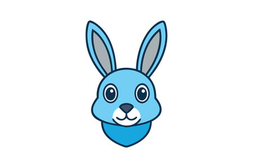 Fototapeta premium Rabbit Head Icon Vector Art And Illustration