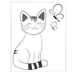 cat with a smile