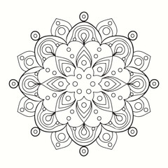 Charming Mandela Silhouette Vector Artwork