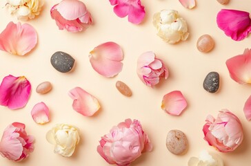 Floral and Stone Pattern