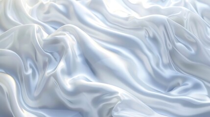 Obraz premium Smooth white background Luxurious background design 3D Rendering