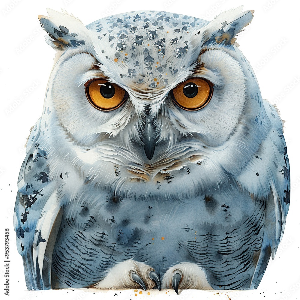 Wall mural Snowy Owl Portrait