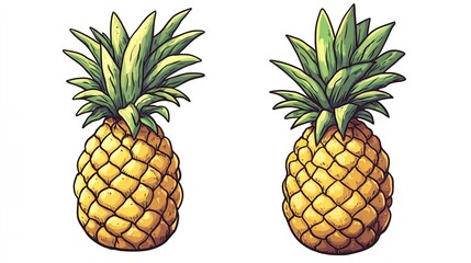 illustration of pineapple
