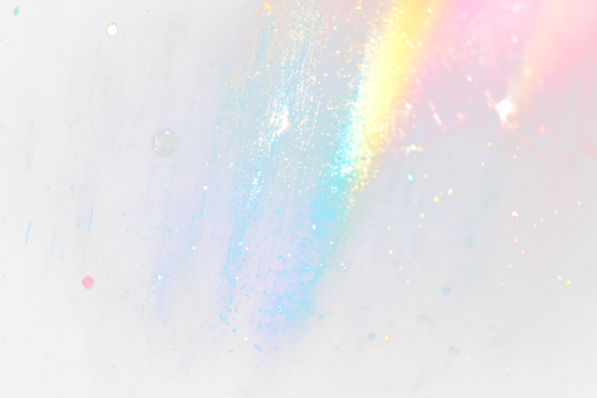 film distressed transparent background with rainbow leak effect abstract grunge weathered with noise scratches