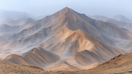 Fototapeta premium Foggy mountain landscape