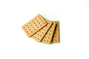 Coffee Biscuits on white background. Delicious Coffee Biscuits.       