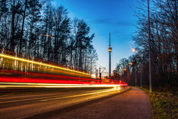 Fernsehturm Stuttgart (Lightpainting) © Nils