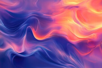 Obraz premium Abstract Swirling Pattern in Blue, Pink, and Yellow Hues