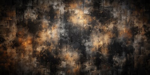 Obraz premium Dark background in mottled camouflage with grunge texture, worn old 