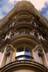 facade of a building with columns