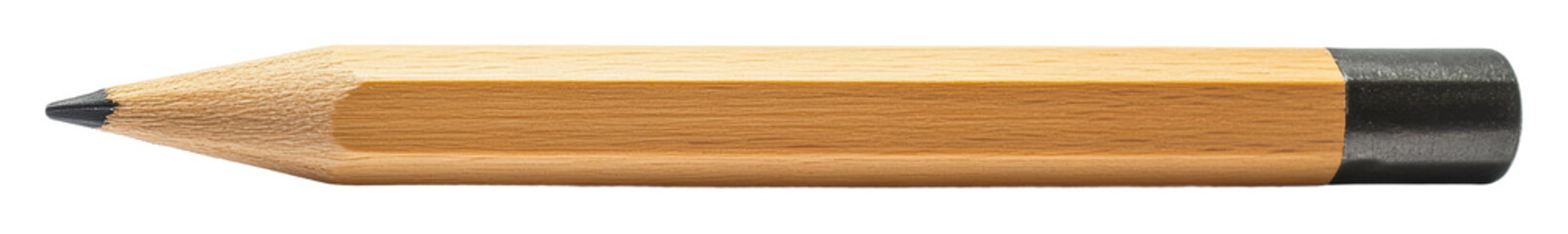 Fototapeta premium Simple wooden pencil resting isolated on transparent background