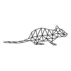 Geometric Mouse Outline