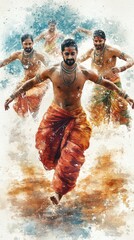 Dhoti Cultural Dance Hinduism Religion Spiritual Symbol