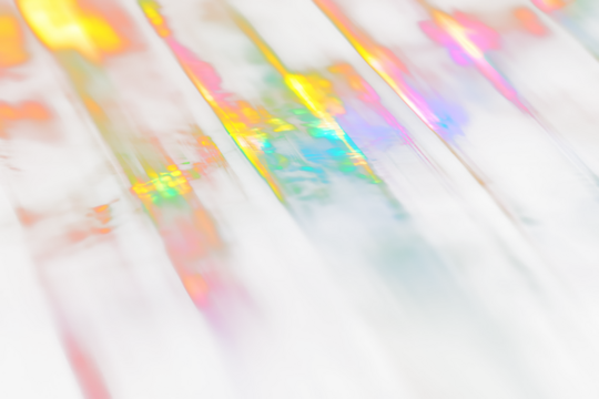 Blurred rainbow refraction light effect overlay effect. Light lens prism effect on a transparent background,Blurred rainbow refraction overlay effect Light leak transparent background