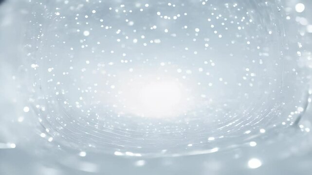 Abstract Glittering Snowflake Background