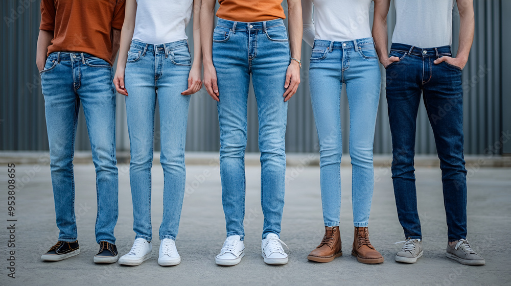 Wall mural jeans